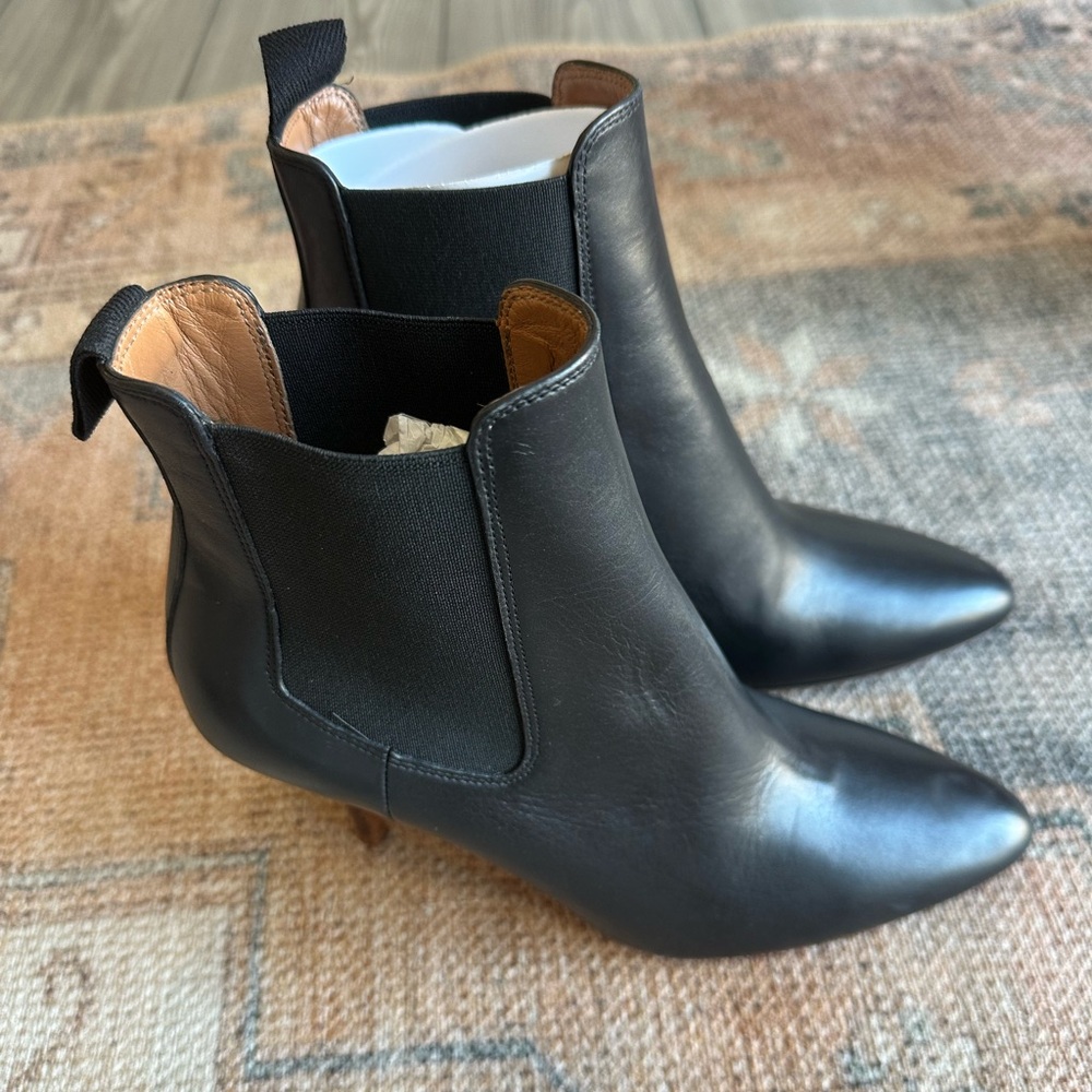 New without box Polo Ralph Lauren Vachetta Calfskin Kitten-Heel Boots - Picture 3 of 8